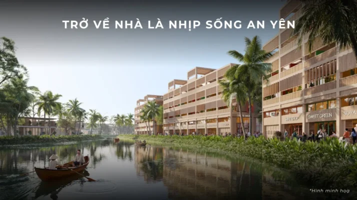 Mặt nước bao quanh tạo nên nét đẹp thơ mộng tại nhà ven sông Coastal Quảng Ngãi