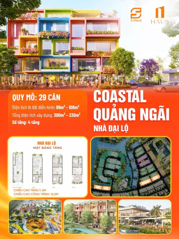 Thông tin tổng hợp nhà đại lộ Coastal Quảng Ngãi