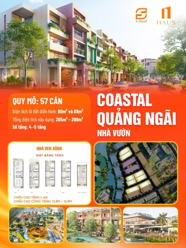Poster nhà vườn Coastal Quảng Ngãi