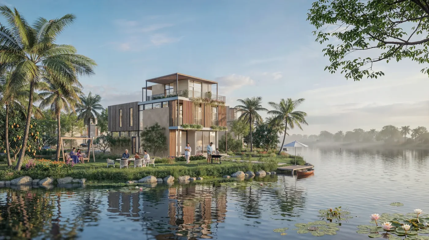 Biệt thự biển trị liệu đơn lập - Nguồn Chủ đầu tư dự án Coastal Quảng Ngãi