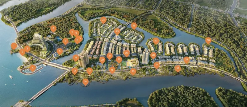 Mặt bằng tiện ích dự án Coastal Quảng Ngãi