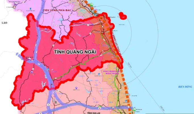 Quy hoạch tỉnh Quảng Ngãi mới sau khi sát nhập