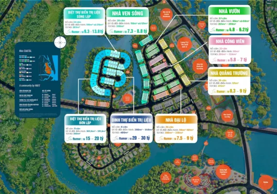 Tổng mặt bằng Giá bán Coastal Quảng Ngãi 2026