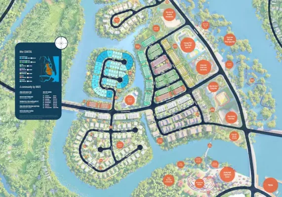 Tổng mặt bằng dự án Coastal Quảng Ngãi - Phân khu 1 - mobile