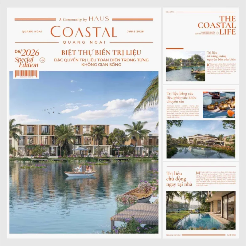 Biệt thự biển trị liệu Coastal Quảng Ngãi - đặc quyền trị liệu trong từng không gian sống