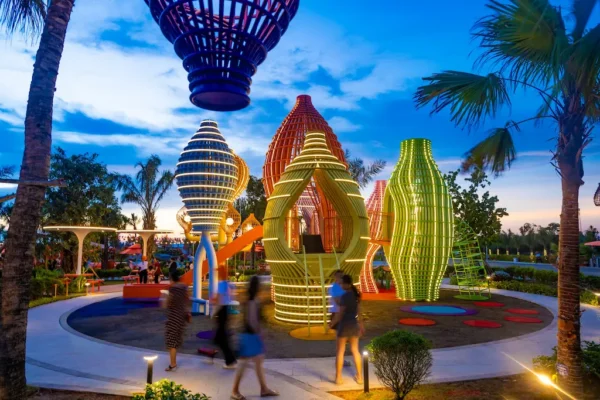 Những trò chơi trải nghiệm tại Coastal Discovery Park Quảng Ngãi thu hút được nhiều sự quan tâm và yêu thích của các bé