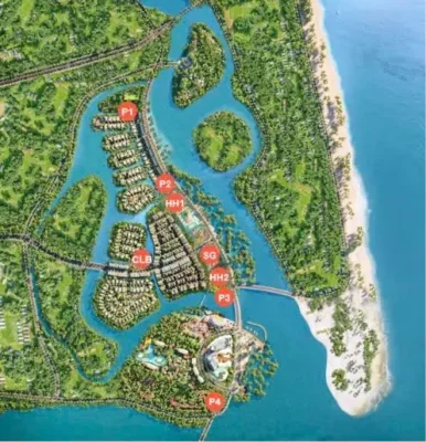 Quy hoạch bãi đỗ xe Coastal Quảng Ngãi, vị trí của từng bãi đỗ xe