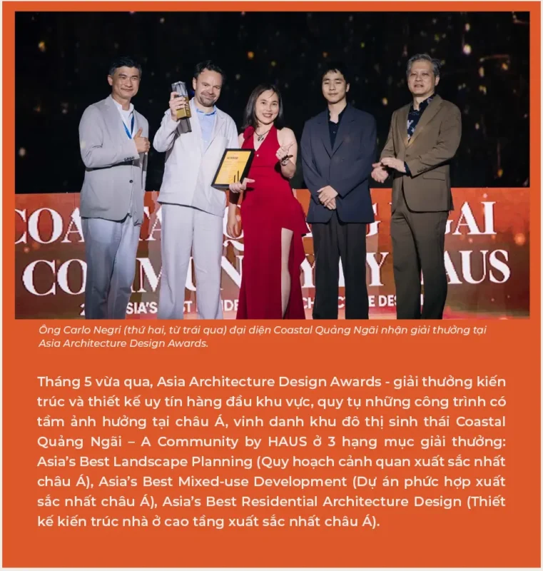 Coastal Quảng Ngãi vinh dự nhận nhiều giải thưởng về kiến trúc tại Asia Architecture Design Awards