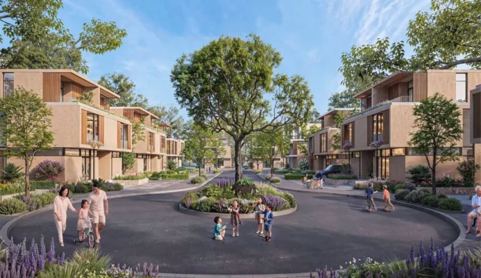 Đường về nhà của cư dân biệt thự đảo trị liệu Coastal Quảng Ngãi