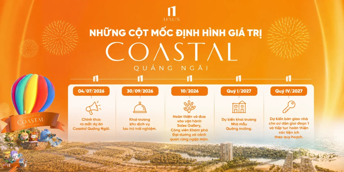 Những cột mốc định hình giá trị Coastal Quảng Ngãi