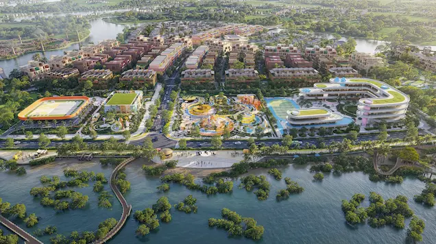 Phối cảnh tiện ích tại dự án Coastal Quảng Ngãi - Công viên khám phá đại dương và hệ thống trường liên cấp, bệnh viện quốc tế